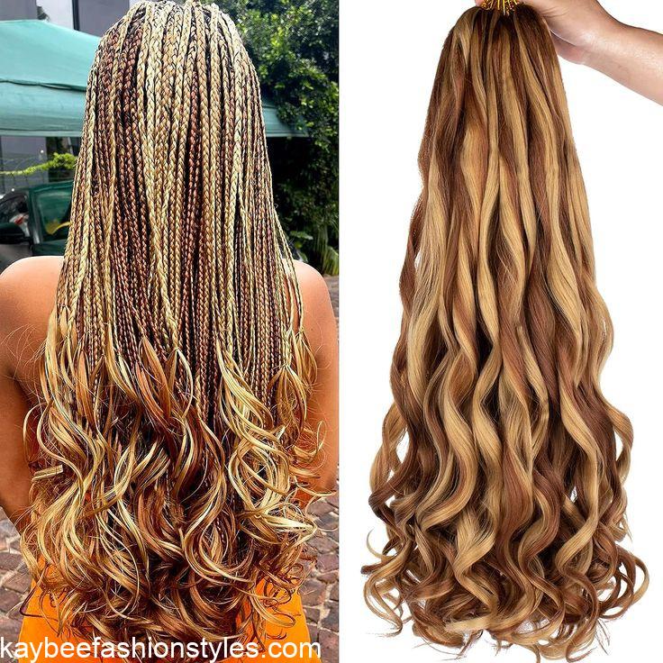 Latest French Curls Braids Hairstyles