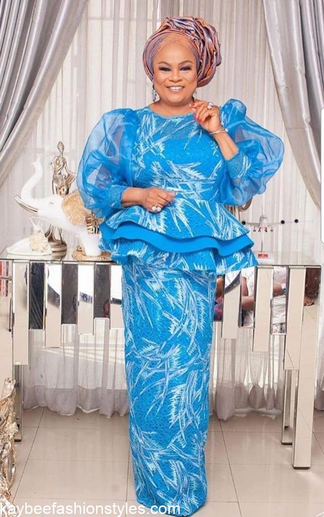 Best Matured Lace Styles For Christmas In 2023 Kaybee Fashion Styles lace-gown-styles-2021-boubou-kaftan-styles-ladeey-lace-gown-styles