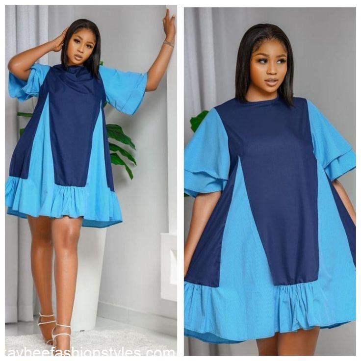 Latest English Plain Material Styles for Ladies