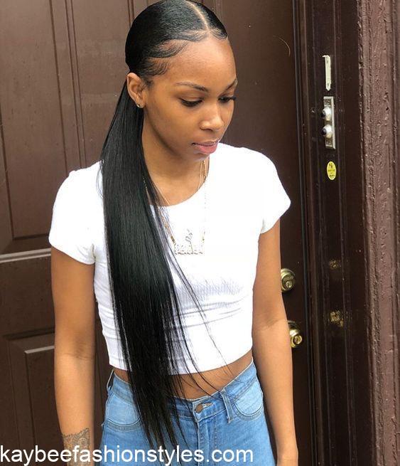 Latest Packing Gel Hairstyles With Kinky Weavon in Nigeria