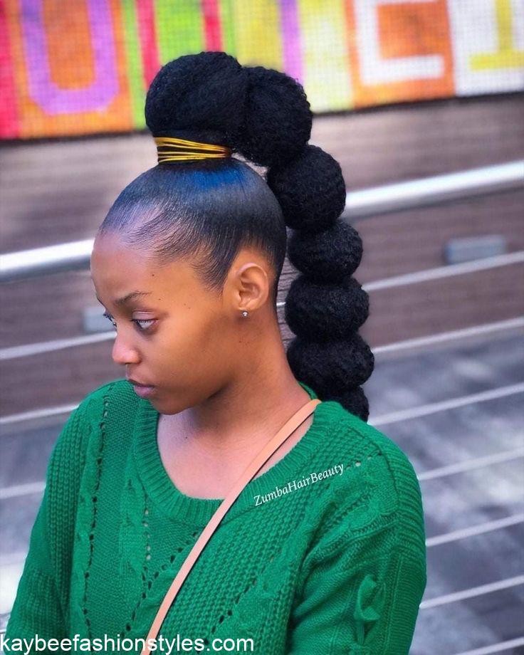 Latest Packing Gel Hairstyles With Kinky Weavon in Nigeria