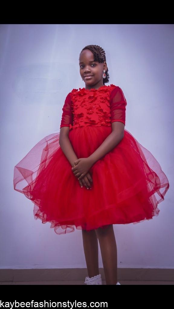 Latest Christmas Gown Styles for Little Girls in Nigeria