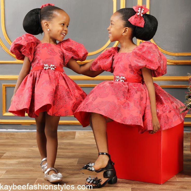 Latest Christmas Gown Styles for Little Girls in Nigeria