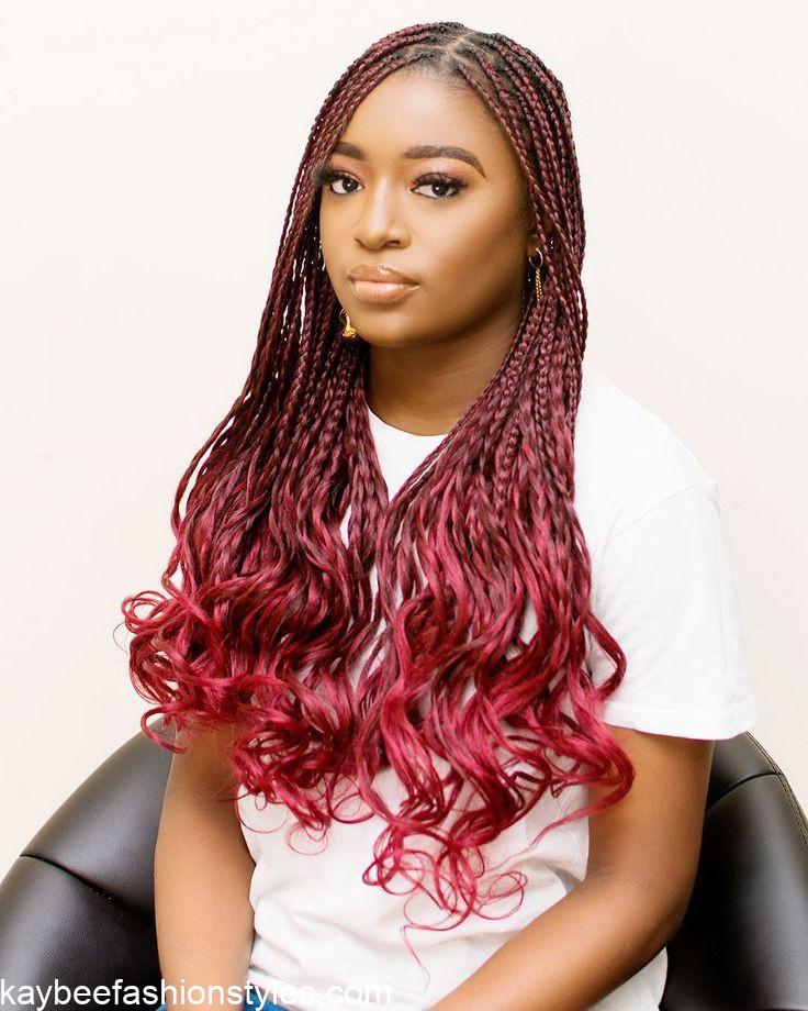 Latest French Curls Braids Hairstyles