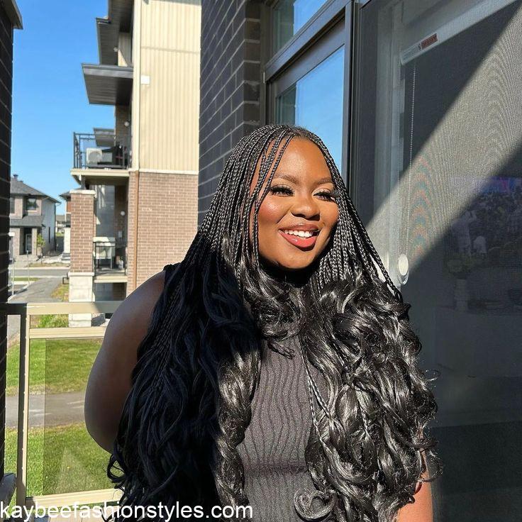 Latest French Curls Braids Hairstyles