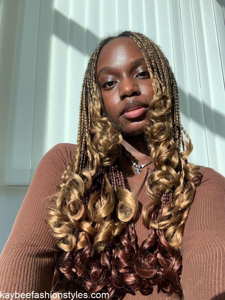 Latest French Curls Braids Hairstyles