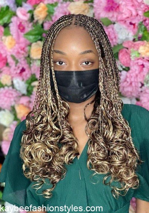 Latest French Curls Braids Hairstyles