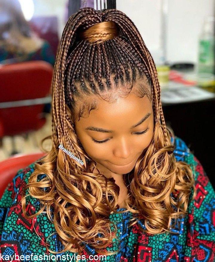 Latest French Curls Braids Hairstyles