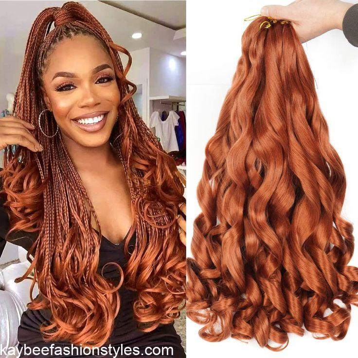 Latest French Curls Braids Hairstyles