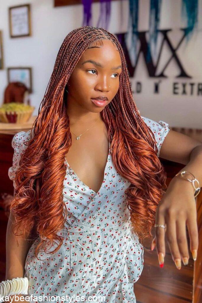 Latest French Curls Braids Hairstyles