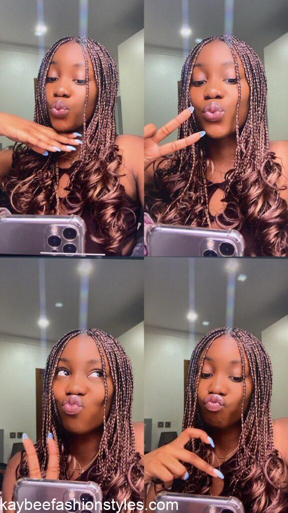 Latest French Curls Braids Hairstyles