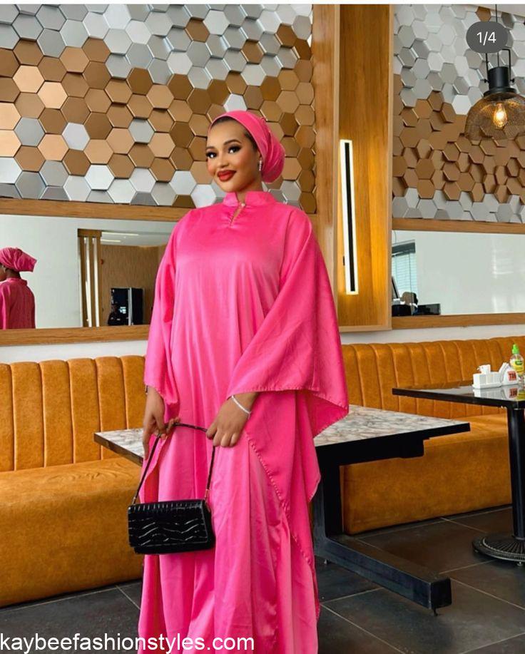 30 Best Styles for Plain Material Gowns in Nigeria - Kaybee Fashion Styles