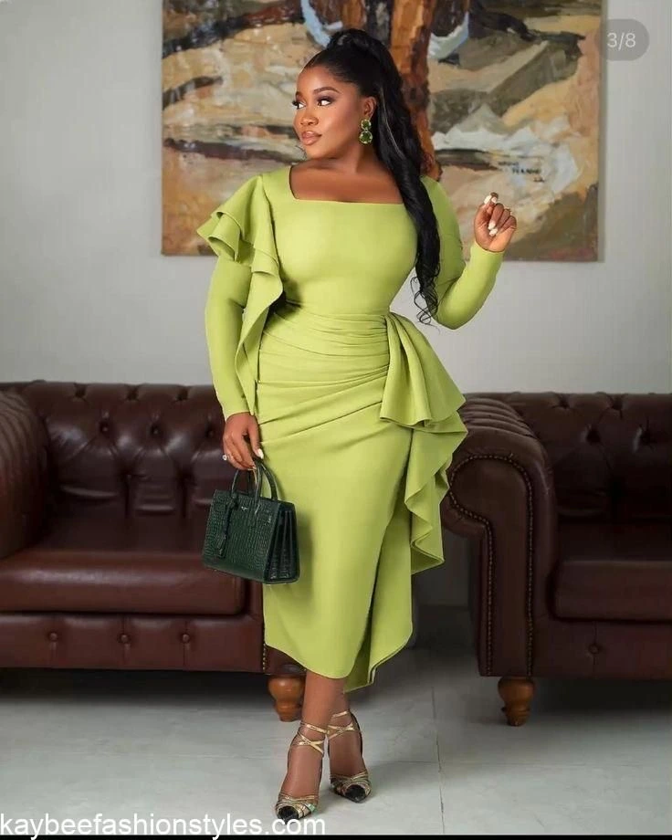 Lycra Material Gown Styles