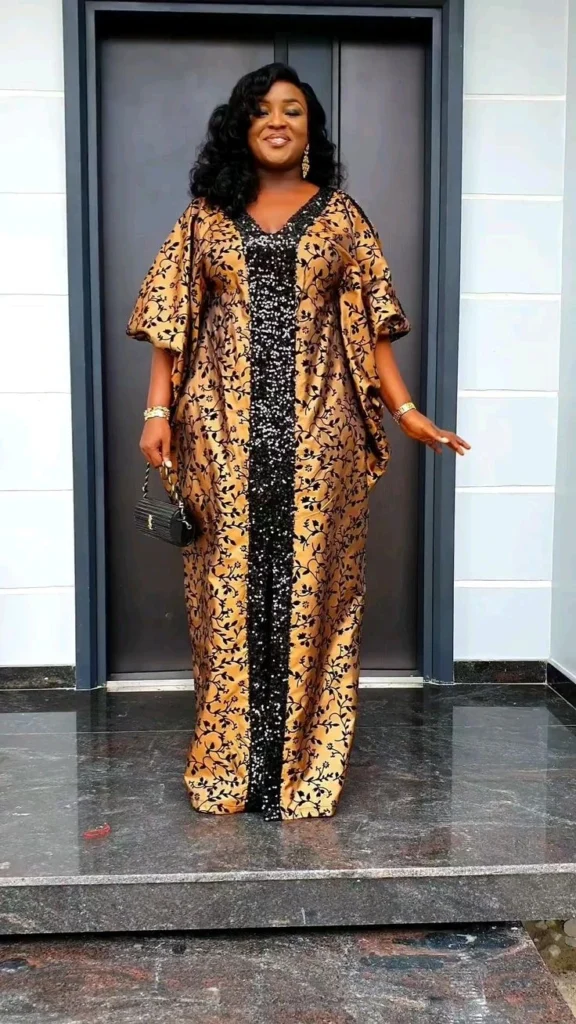 Damask Bubu Gown Styles for Ladies
