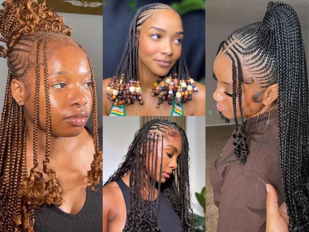 Fulani Braids Hairstyles for Ladies