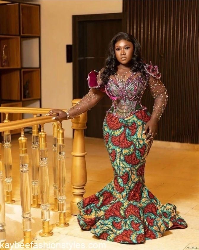 Material Gown Styles for Wedding Guests