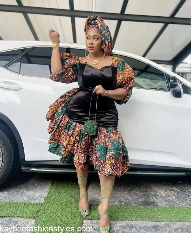 Material Gown Styles for Wedding Guests