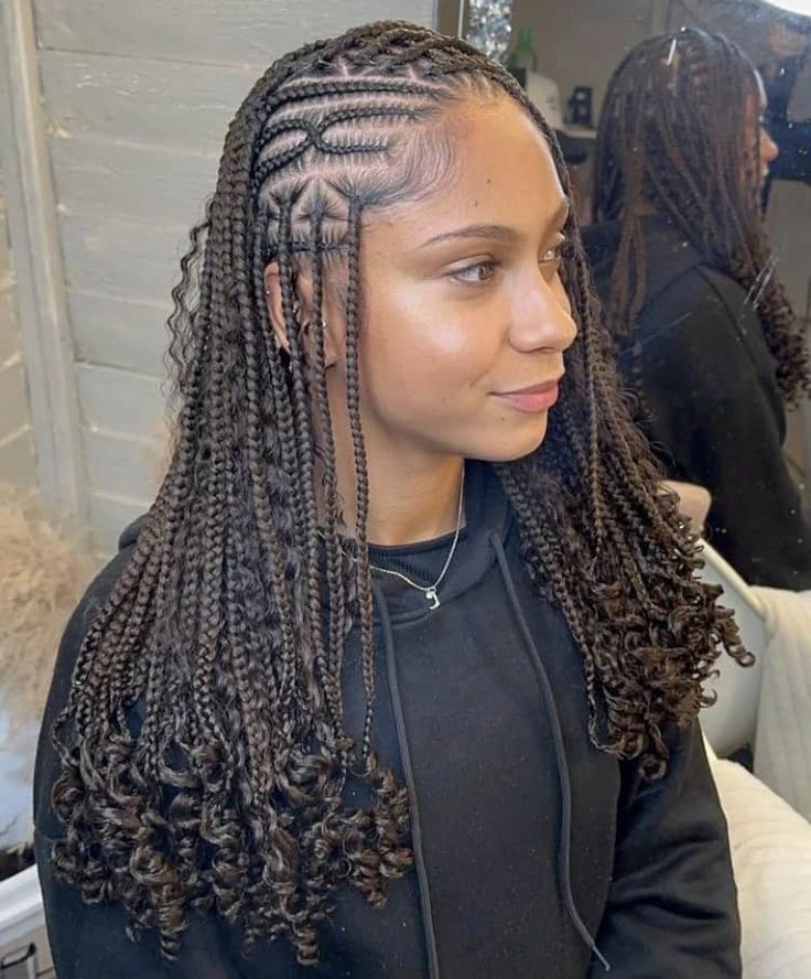 Fulani Braids Hairstyles for Ladies