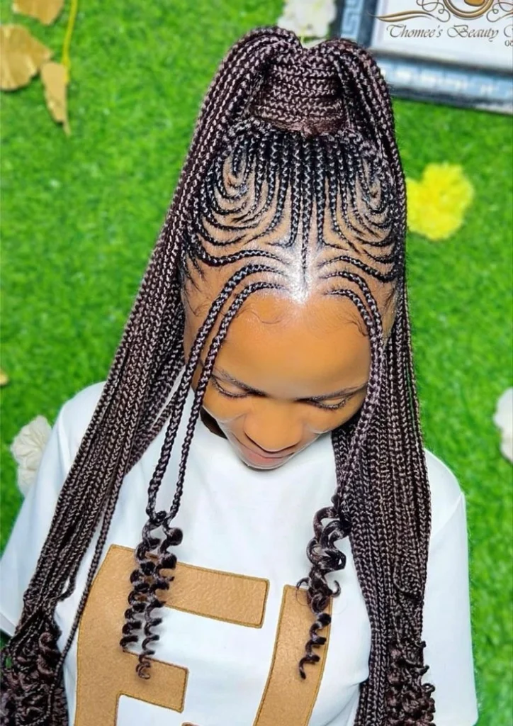 Fulani Braids Hairstyles for Ladies