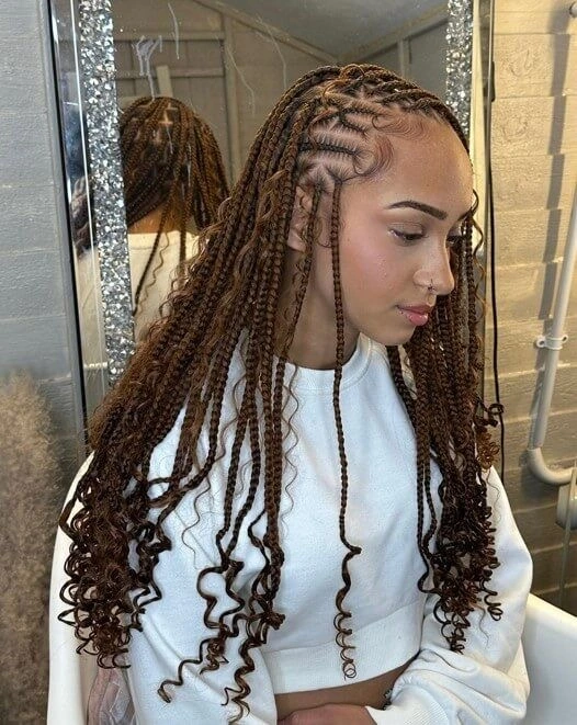 Fulani Braids Hairstyles for Ladies