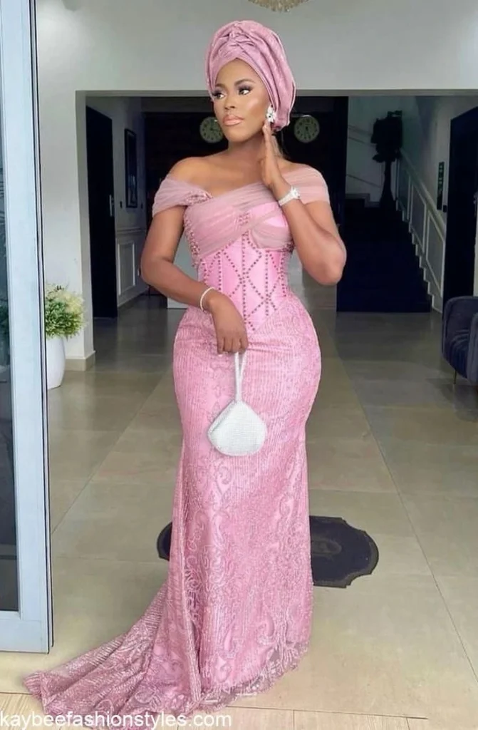 Material Gown Styles for Wedding Guests