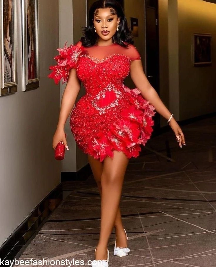 Material Gown Styles for Wedding Guests