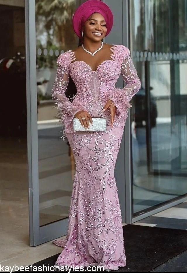 Material Gown Styles for Wedding Guests