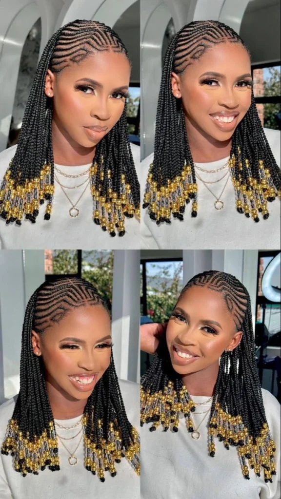 Fulani Braids Hairstyles for Ladies