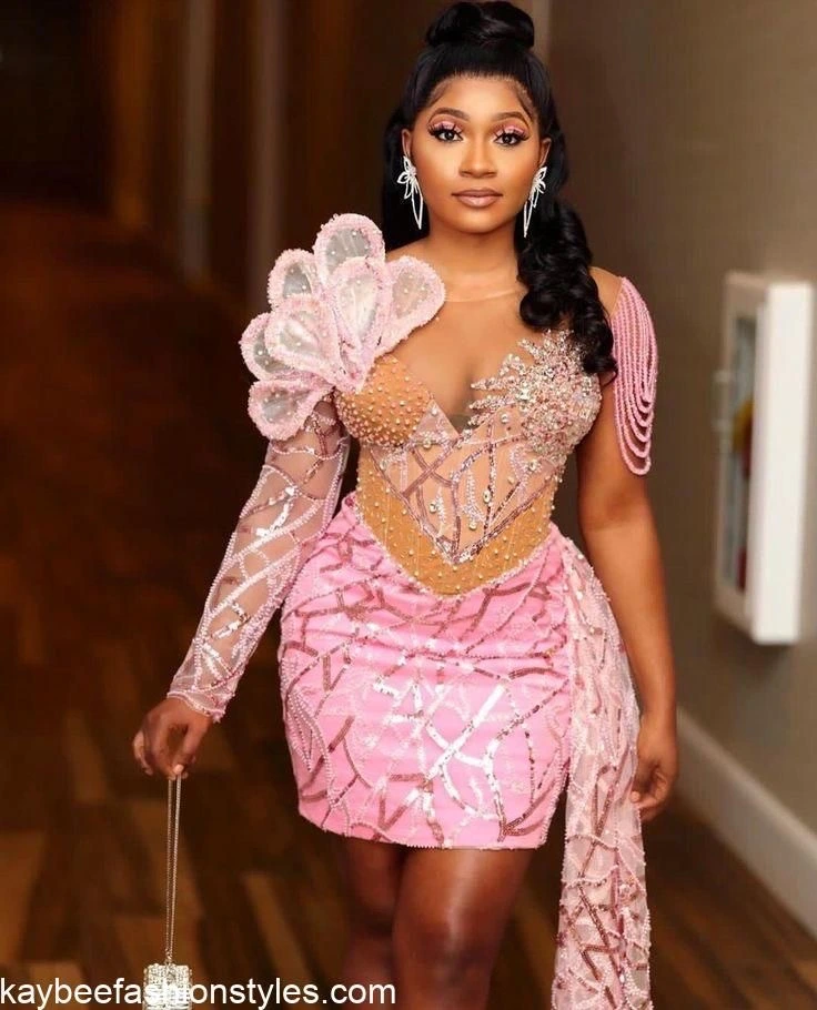 Material Gown Styles for Wedding Guests