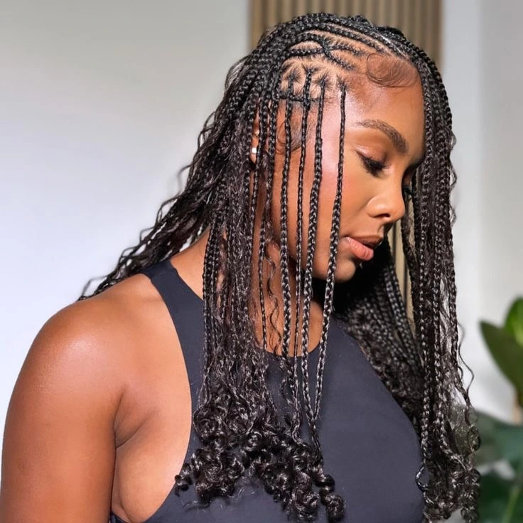 Fulani Braids Hairstyles for Ladies