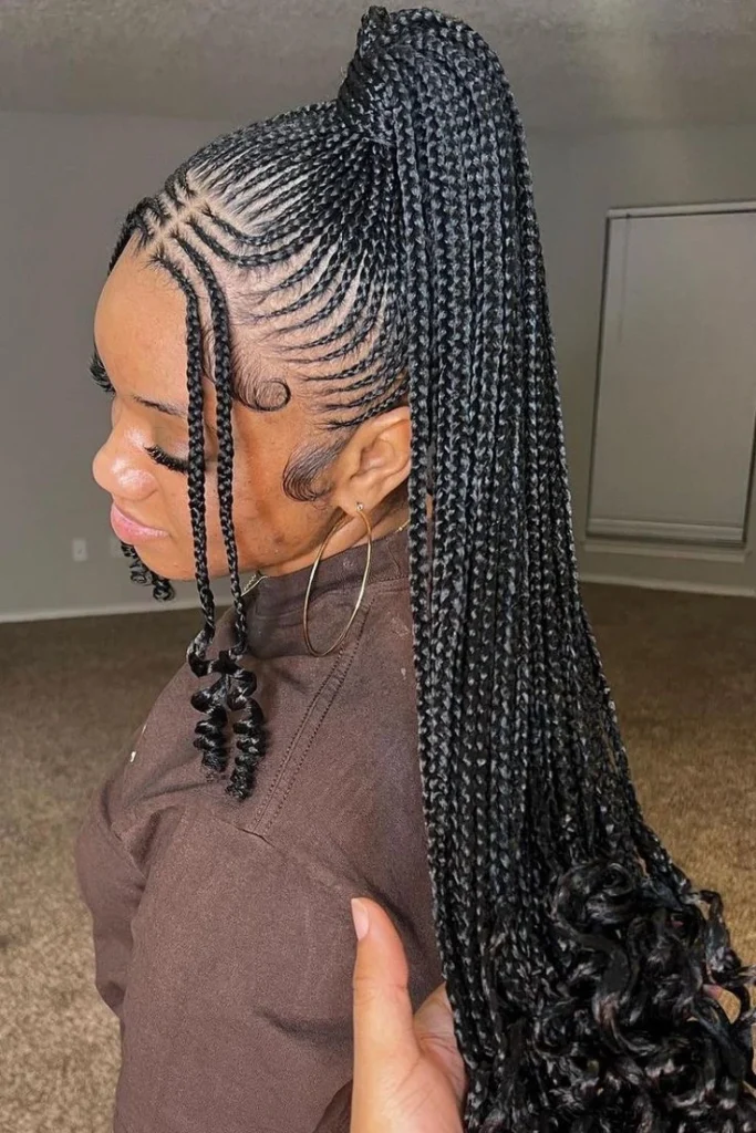 Fulani Braids Hairstyles for Ladies