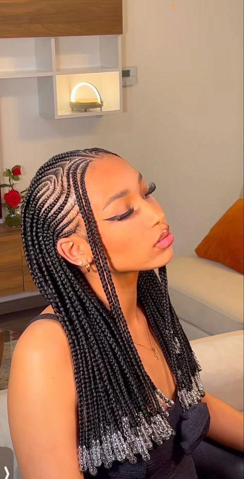 Afro Braids Hairstyles for Ladies