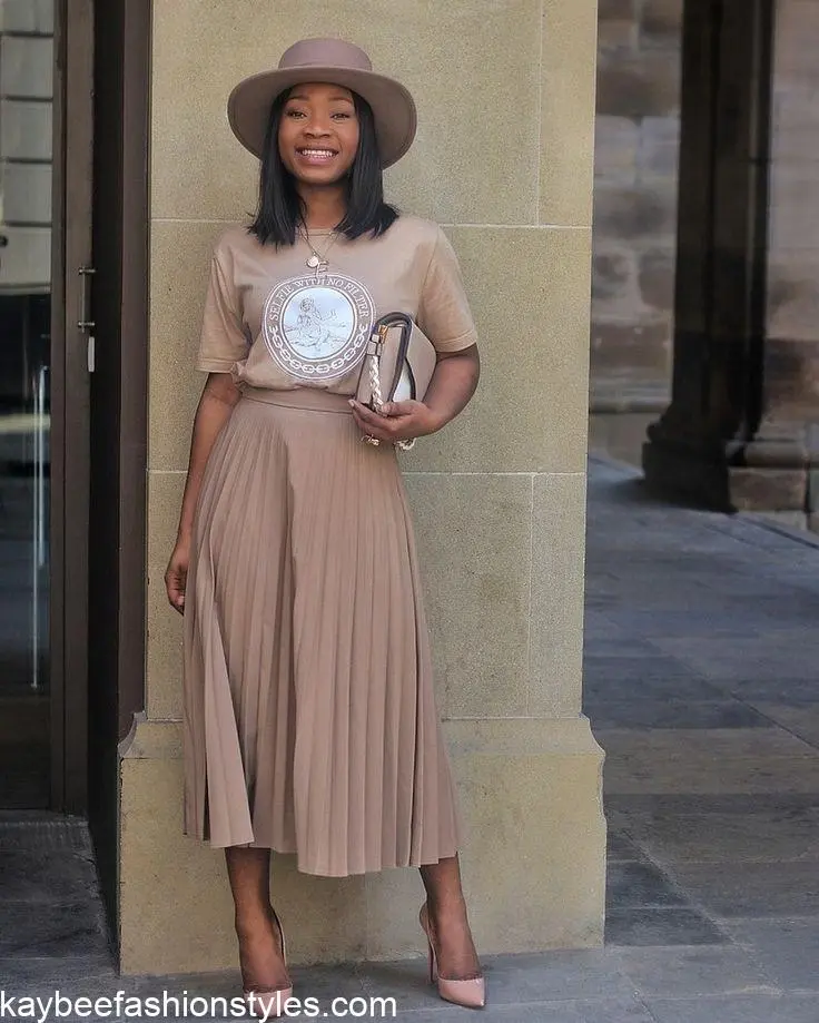 How To Style A Pleated Skirt