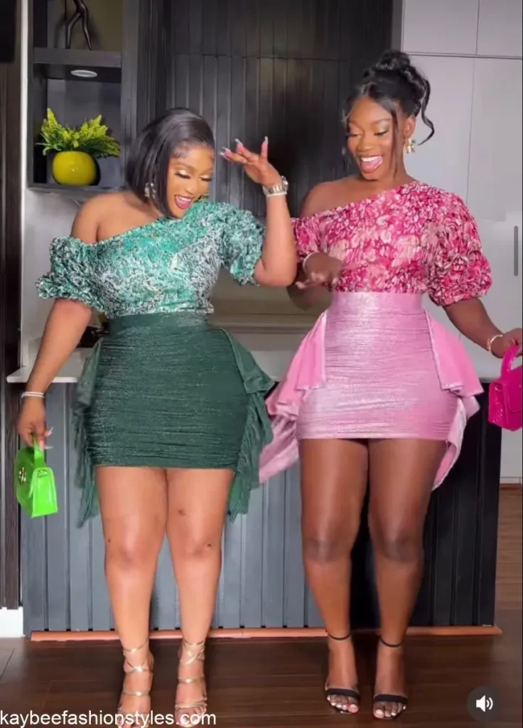 Two Piece Material Styles for Ladies