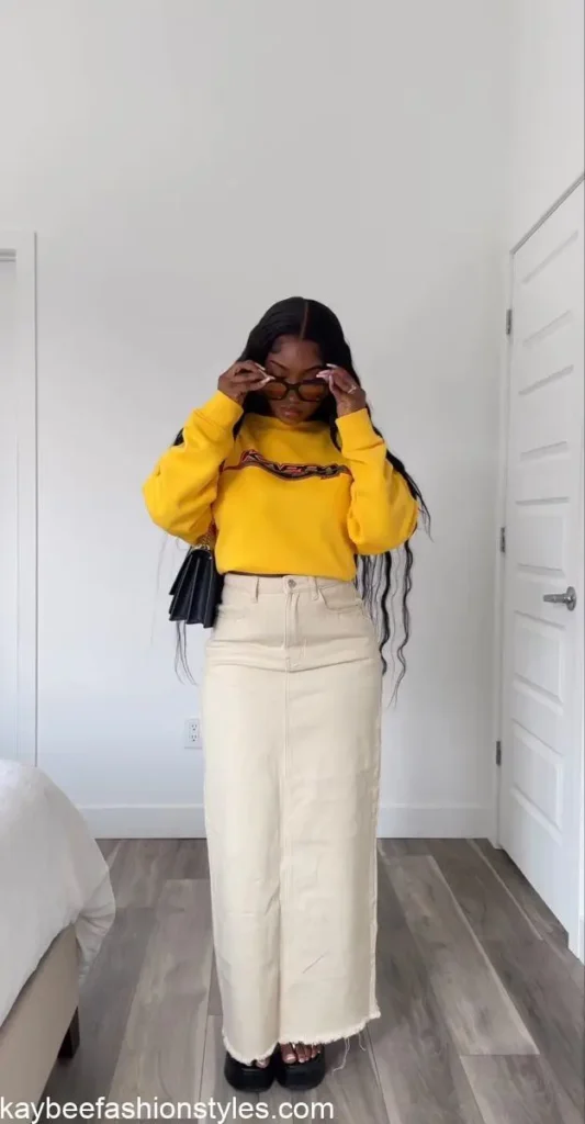 How To Wear a Maxi Skirt