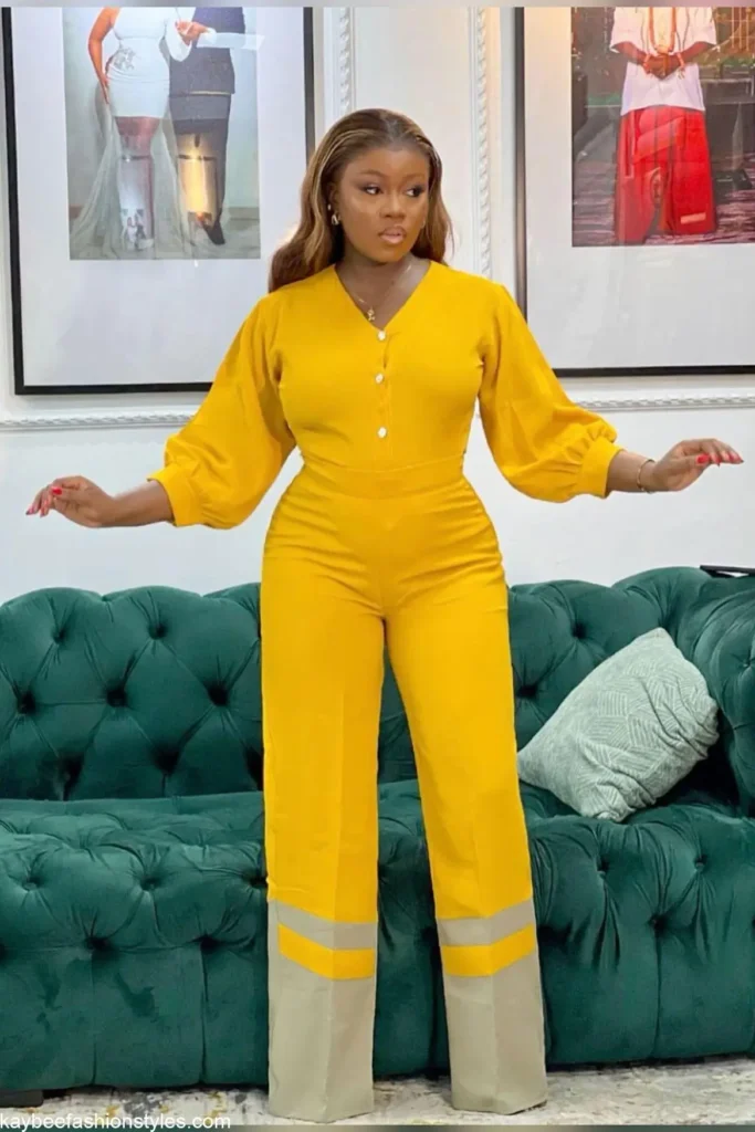 Latest Material Jumpsuit Styles for Ladies in 2024 Kaybee Fashion Styles
