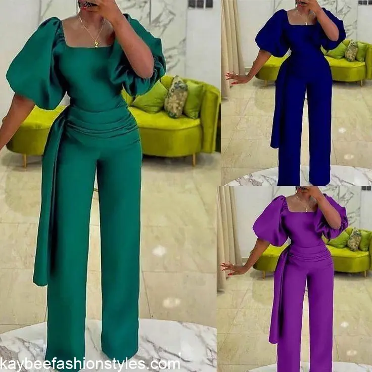 Latest Material Jumpsuit Styles for Ladies in 2024 Kaybee Fashion Styles