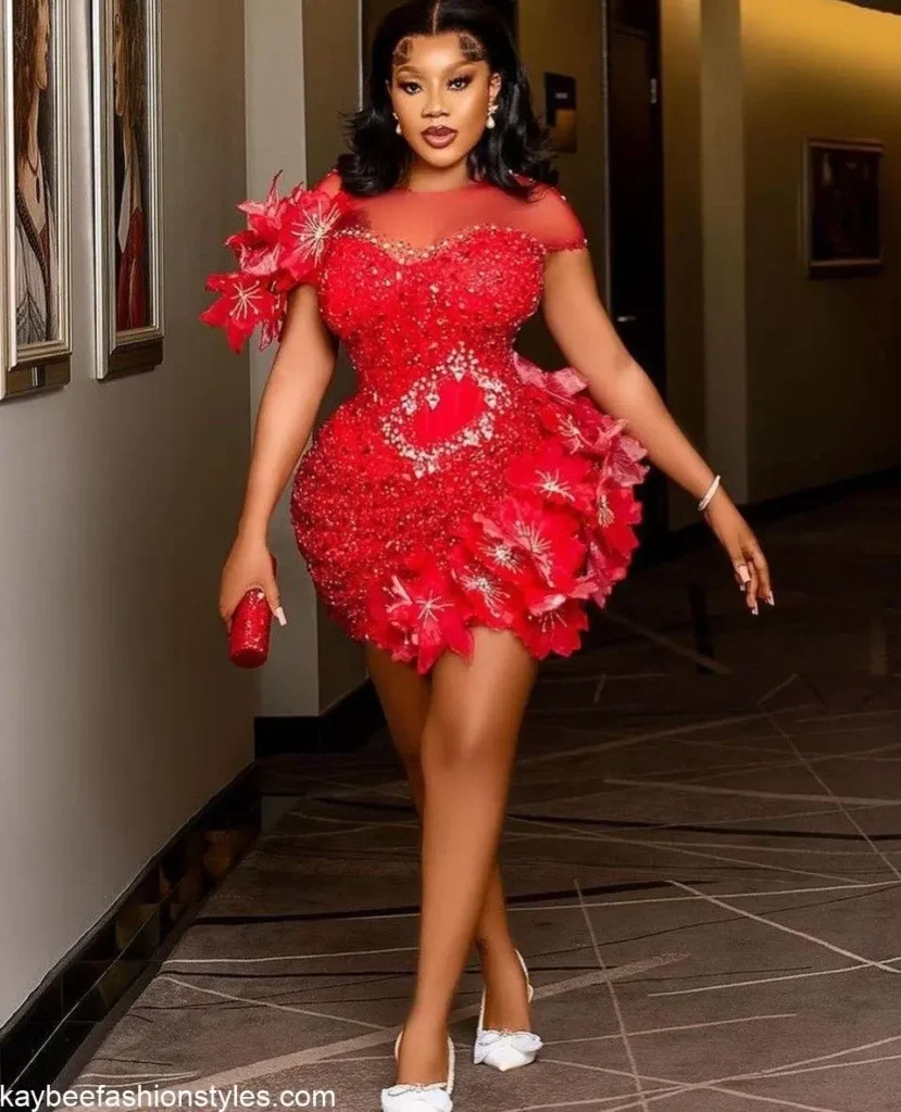 Short Gown Styles for Birthday Party