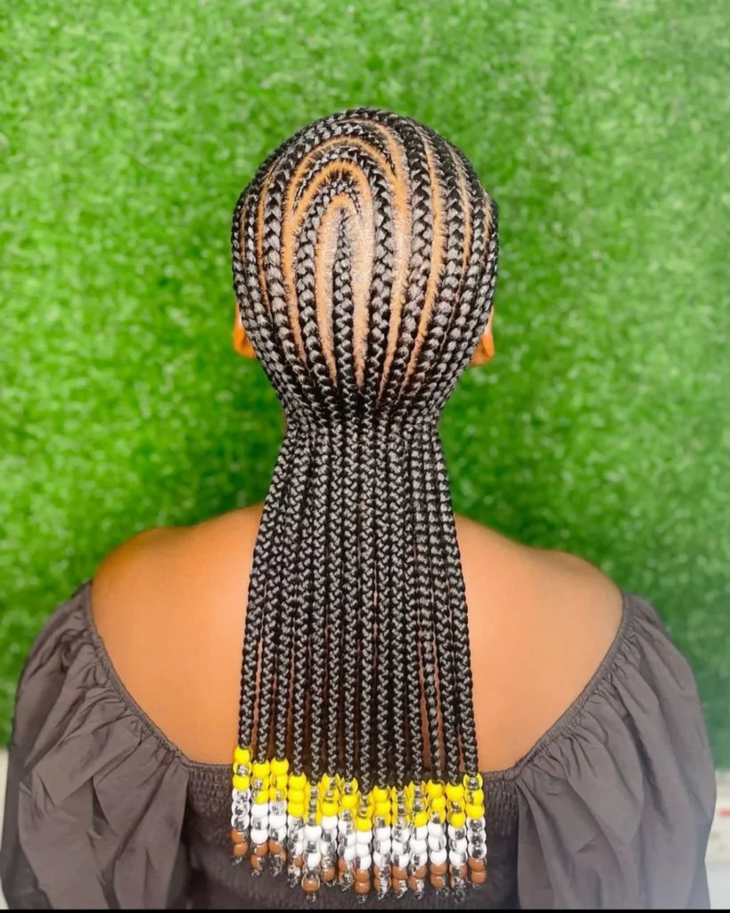 Braids with Beads Hairstyles for Ladies