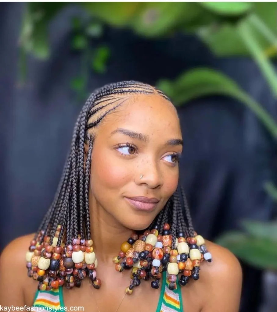 Braids with Beads Hairstyles for Ladies