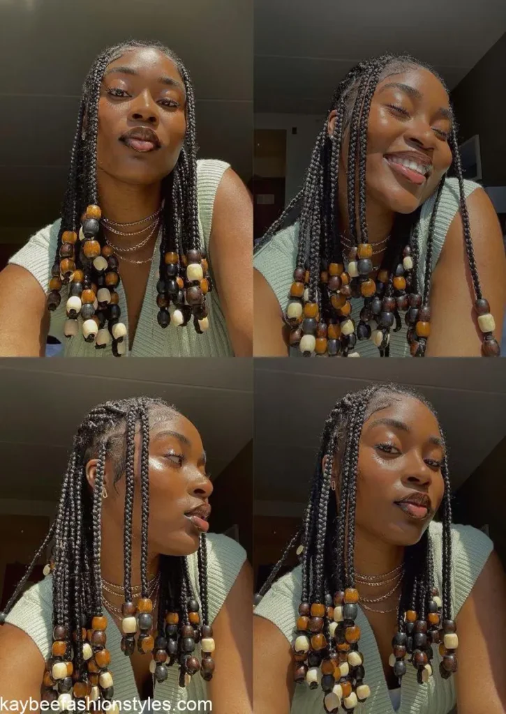 Braids with Beads Hairstyles for Ladies