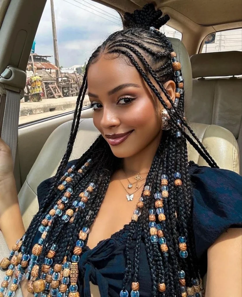 Braids with Beads Hairstyles for Ladies