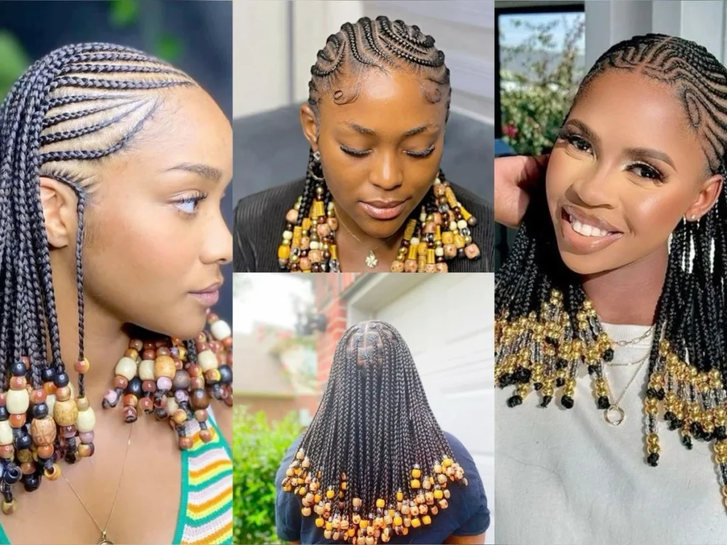 Braids with Beads Hairstyles for Ladies