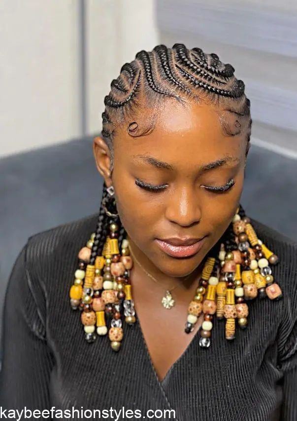Braids with Beads Hairstyles for Ladies