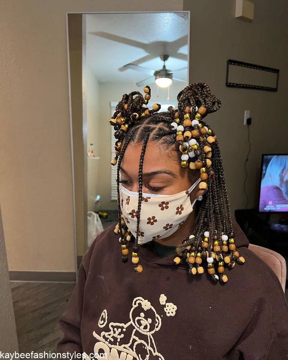 Braids with Beads Hairstyles for Ladies