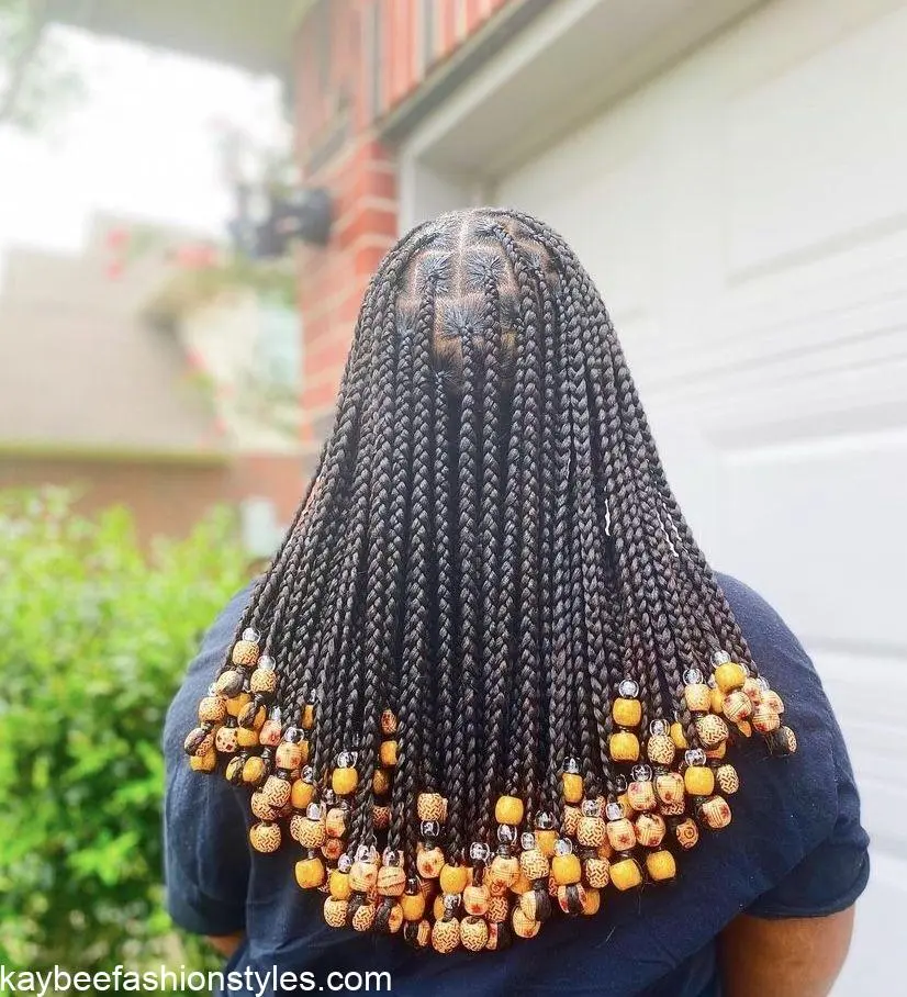 Braids with Beads Hairstyles for Ladies