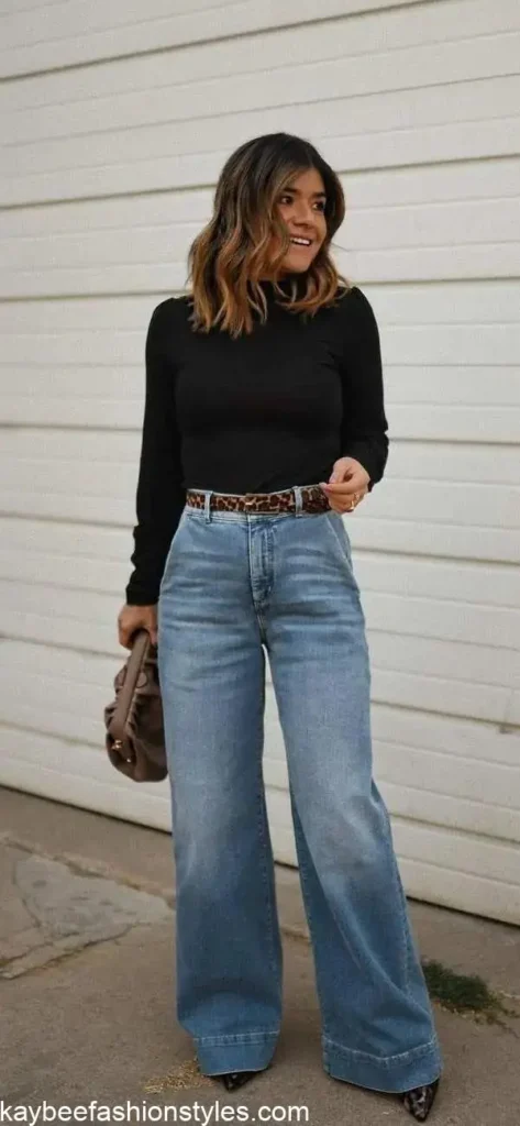 How To Style Wide Leg Jeans for Ladies