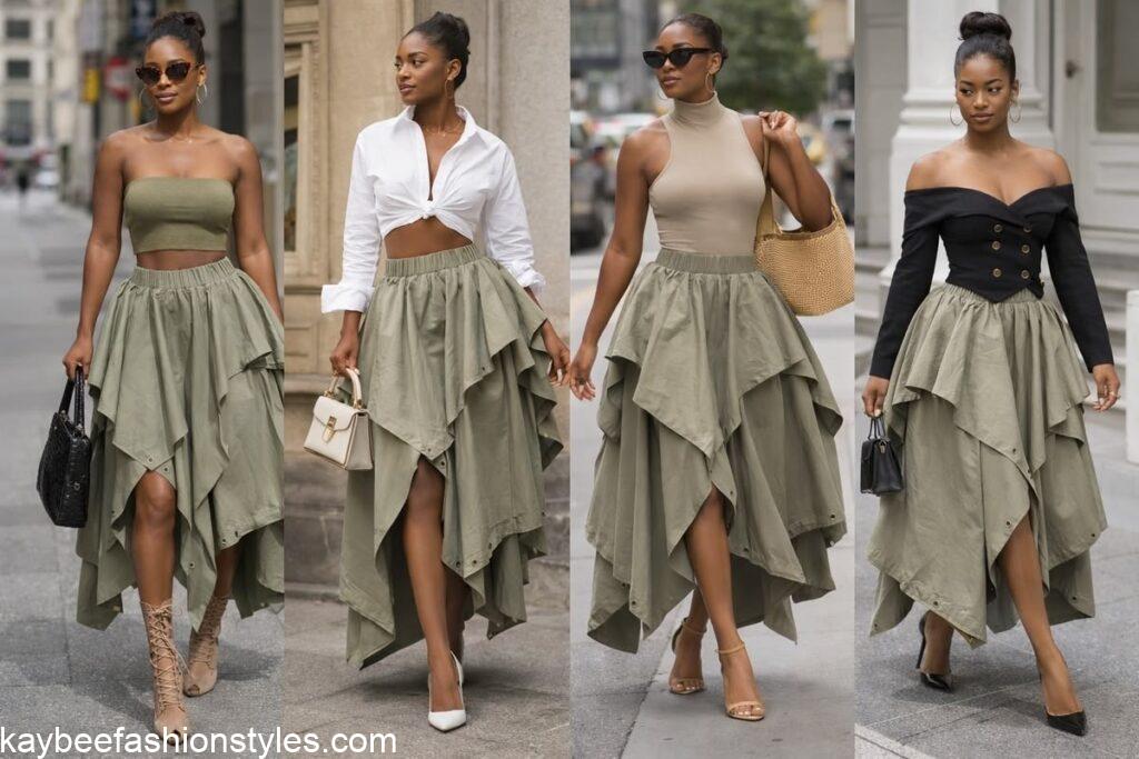 How to Style Your Handkerchief Skirt