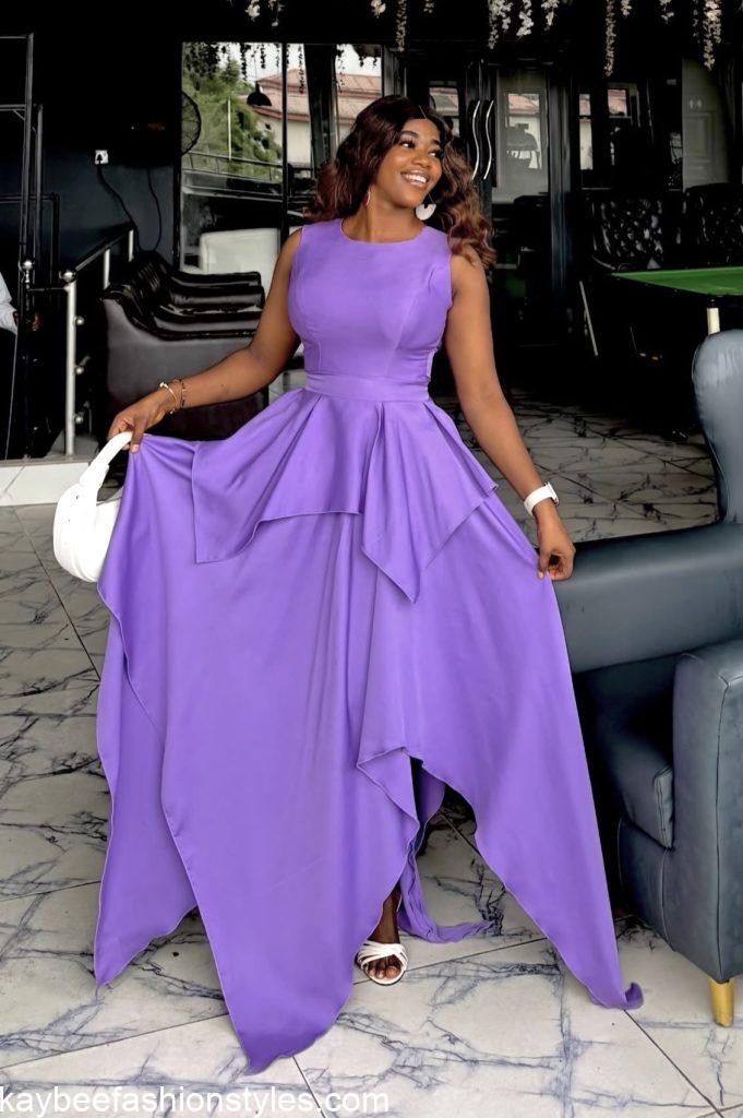 Latest Handkerchief Gown Styles for Ladies 